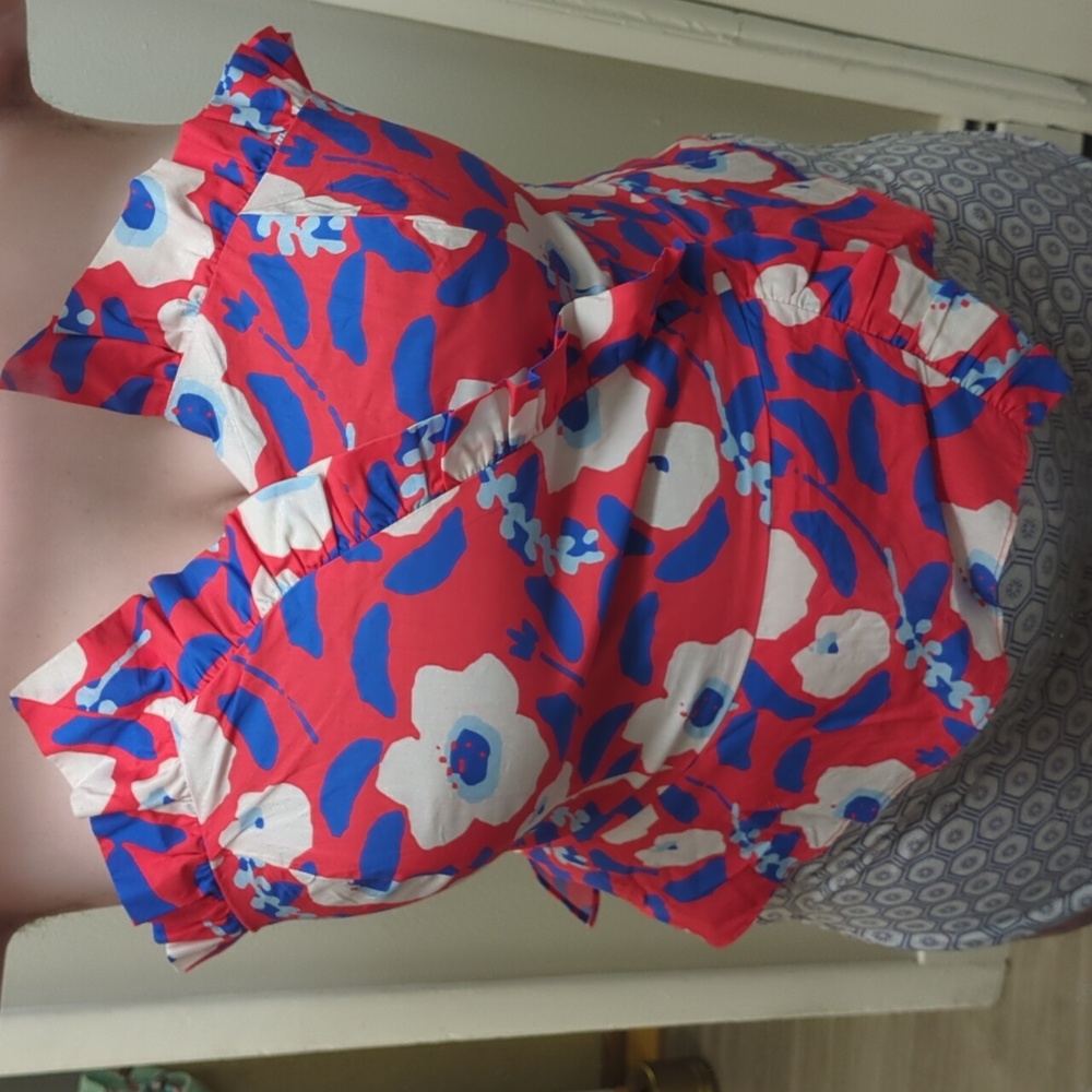 Hutch 18w structured strapless blouse NWT